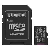 Kingston Canvas Select Plus microSDXC 128GB – minneskort med adapter för mobil, kamera och surfplatta