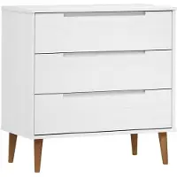 vidaXL Byrå MOLDE vit 80x40x80 cm massiv furu