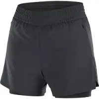 Salomon - Trail running-kläder dam - Shkout C 2In1 Shorts 4" W Deep Black för Unisex - Storlek L - Svart
