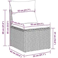 vidaXL Fårtrimmer set 7 delar 550 W