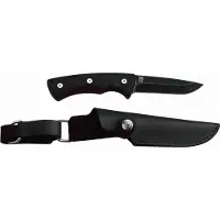 ØYO Oyo Falketind Knife W/ Leather Sheath, vandringskniv, svart