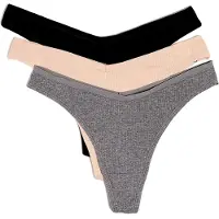 Etam String 'JOHN' beige / gråmelerad / svart