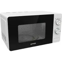 Gorenje MO20E1W, Over komfuret, Solo mikroovn, 20 L, 800 W, Dreje, Rustfrit stål, Hvid