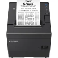 Epson TM T88VII (132) - Kvittoskrivare - termisk linje - Rulle (7,95 cm) - 180 x 180 dpi - upp till 500 mm/sek - USB 2.0, USB 2.0-värd, LAN, PoweredUSB - kniv - svart
