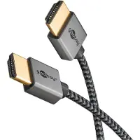 Goobay 75755, 5 m, HDMI Typ A (standard), HDMI Typ A (standard), 3D kompatibilitet, 18 Gbit/s, Grå