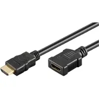 Goobay High-speed HDMI extension cable with Ethernet - Cable length 0.5 m