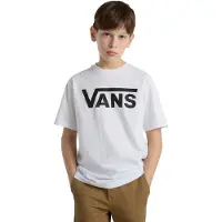 Vans T-shirt - Vit m. Logo - - 8-10 år (128-140) - T-shirt