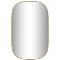 vidaXL Väggspegel guld 70x45 cm