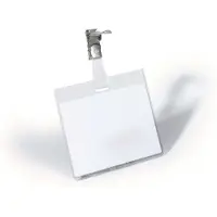 Durable Namnskyltshållare med klämma | 90 x 60mm | | 25st