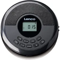Lenco CD-340BK Bärbar CD-spelare CD, CD-R, CD-RW, MP3, CD, CD-R, CD-RW, MP3 Svart