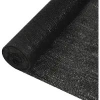 vidaXL Insynsskyddsnät svart 1,5x50 m HDPE 195 g/m²
