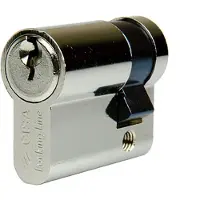Cisa 88550 Profilcylinder Med 5 Korta Nycklar 30x10 Mm