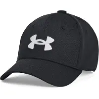 Under Armour Pojkar Blitzing Keps Stretch Fit, (001) Svart / Vit, Small/Medium