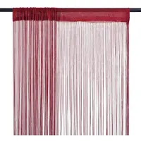 vidaXL Trådgardiner 2 st 140x250 cm vinröd