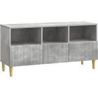 vidaXL TV-skåp med låda Betonggrå 102 x 34,5 x 50 cm Konstruerat trä
