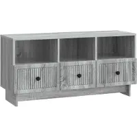 vidaXL TV-skåp Grå sonoma-ek 102 x 34,5 x 50 cm Konstruerat trä