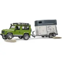 BRUDER Land Rover Defender Sw Hästtransport