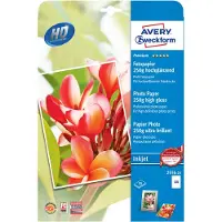 Avery Zweckform Premium Photo Paper Inkjet 2556-20 Fotopapper DIN A4 250 G/m² 20 ark Högglans