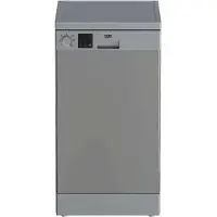 Beko DVS05024S - Diskmaskin - bredd: 44.8 cm - djup: 60 cm - höjd: 85 cm - silver