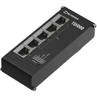 Teltonika TSF000 - Switch - ostyrd - 5 x 10/100 (4 PoE+) - DIN-skenmonterbar - PoE+ (120 W)