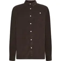 KnowledgeCotton Apparel Dune Regular Corduroy Shirt Chocolate Torte
