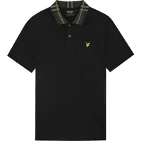 Lyle & Scott T-shirt 'Tartan' gul / grå / svart