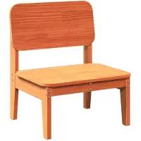 vidaXL Trädgårdsstol vaxbrun 60x52,5x72 cm massiv furu