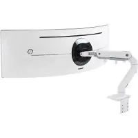 Ergotron HX Arm Desk Mount HD Monitor bordsfäste 1 Skärm(ar) 38,1 cm (15) - 124,5 cm (49) Vit Vridbar, Justerbar i höjd, Tiltbar, Svängbar