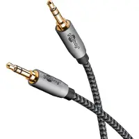 Goobay 65275, 3,5 mm, Handkontakt, 3,5 mm, Handkontakt, 0,5 m, Svart, Grå