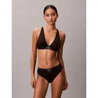 Calvin Klein Triangle Bralette Icon Microfibre Stretch Graphic