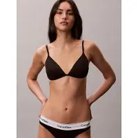 Calvin Klein Lightly Lined Plunge Bra Icon Cotton Modal Ultralight