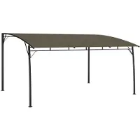 vidaXL Paviljong 4x3x2,55 m taupe