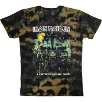 Ginza.se Iron Maiden: Unisex T-Shirt/A Matter Of Life & Death (Brown) (Wash Collection) (X-Large)