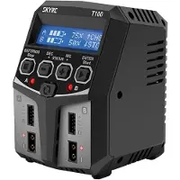 SkyRC T100 RC-batteriladdare 5.0 A Bly, LiFePO, LiHV, LiIon, LiPo, NiCd, NiMH Timer-avstängning, Grafisk display