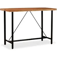 vidaXL Barbord massiv akacia 150x70x107 cm