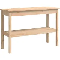 vidaXL Konsolbord 110x40x75 cm massiv furu