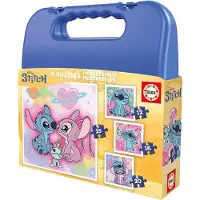 Disney Pussel - 4 kontakter. - My First - Stitch - - One Size - Pussel