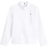 Tommy Hilfiger Essential Relaxed Fit Ruffle Poplin Blouse