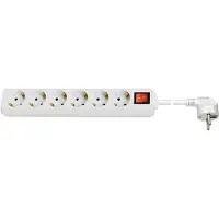 Goobay 38845, 5 m, inomhus, Typ F, Type F (CEE 7/4), Vinklad, IP20