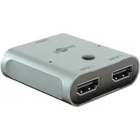Goobay HDMI-Switch 2 till 1 / HDMI växel 2 in 1 out / HDMI switcher / HDMI omkopplare