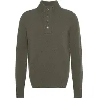 Barbour Tröja i Ull Patch Grön Storlek