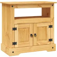 vidaXL TV-bänk mexikansk Coronastil furu 80x43x78 cm