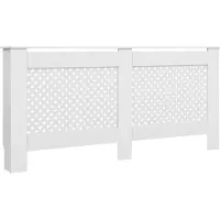 vidaXL Elementskydd vit 172x19x81,5 cm MDF