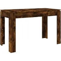 vidaXL Matbord Rökt Ek 120x60x76 cm Konstruerat trä 815387