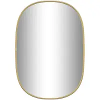 vidaXL Väggspegel guld 50x35 cm