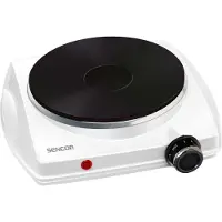 Sencor SCP 1503WH, Vit, Bänkdiskmaskin, 24 cm, Gjutjärnsplatta, Gjutjärn, 1 zone(s)