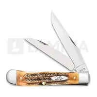 Case Knives 6.5 BoneStag Trapper pocket knife