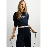 Pepe Jeans för kvinnor. PL5800002 Sweatshirt Baddy marinblå (L), Casual, Bomull, Marino