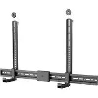 Goobay 70828, TV-fäste, 15 kg, Stål, Svart, 84,4 cm, 195 mm