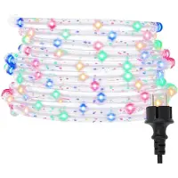vidaXL Ljusslinga, 120 lysdioder, flerfärgad, 5 m, PVC